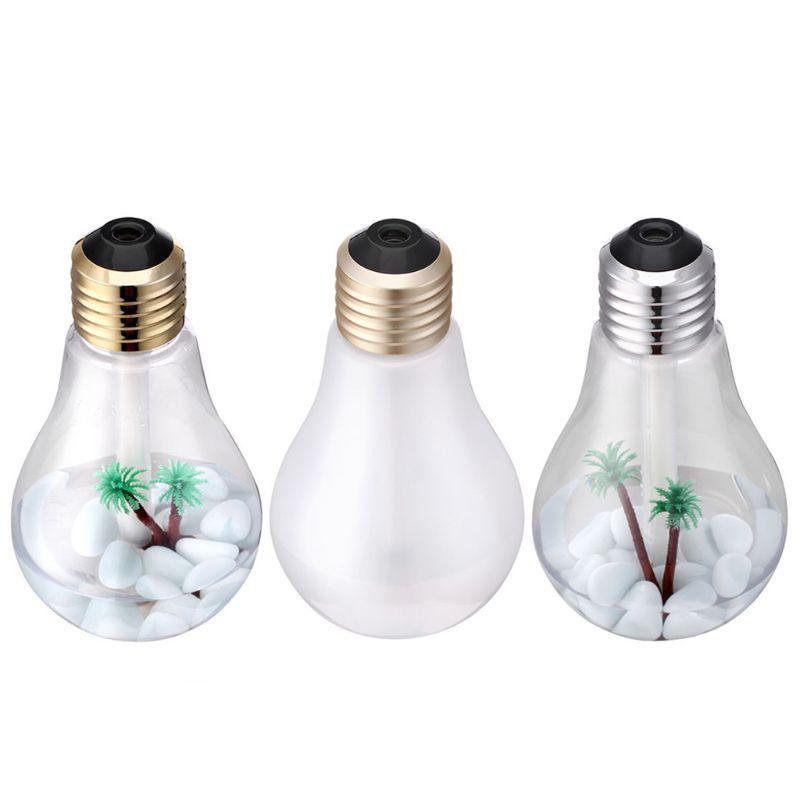

400ml Bulb Air Humidifier Kit Micro-landscape Night Light Aroma Diffuser