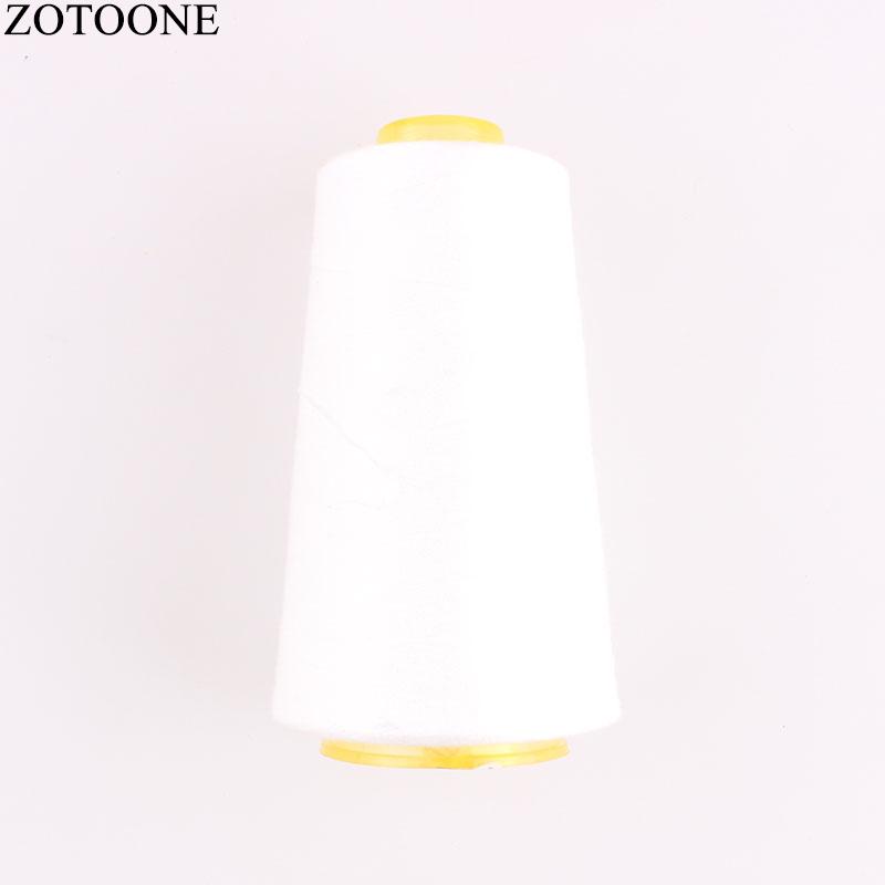 

ZOTOONE 3000Y 40S/2 Spool White Polyester Sewing Threads for Leather DIY Sewing Machine Yarn Threads Apparel Accessory D1