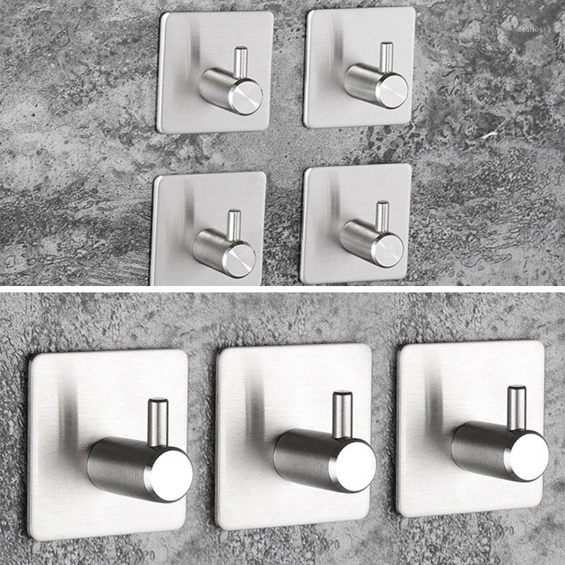 

New 4PCS Strong Hooks Transparent Self Adhesive Door Wall Hangers Suction Cup Sucker Wall Hanger Kitchen Bathroom Accessories1