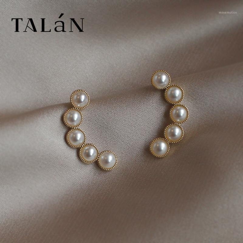 

Talan Alloy Inlaid Pearl Like Female Earrings Exquisite Popular Party Jewelry1