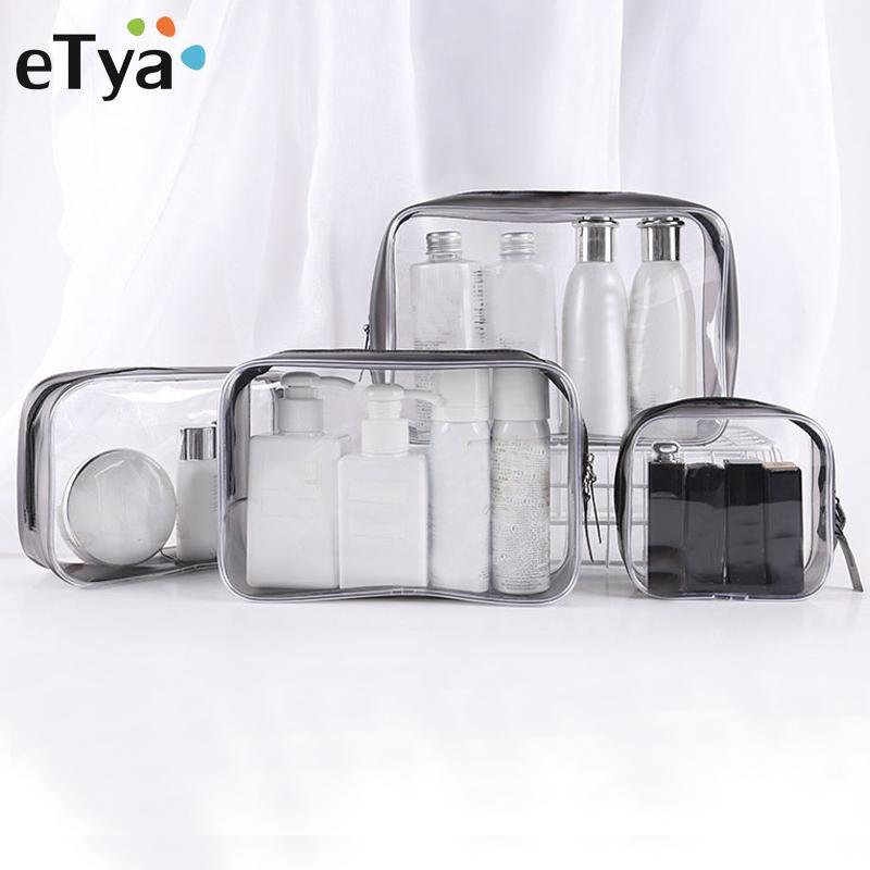 

eTya Transparent Cosmetic Bag Clear Zipper Travel Make Up Case Women Makeup Beauty Organizer Toiletry Wash Bath Storage Pouch1