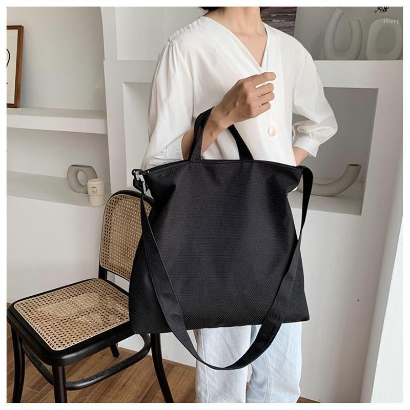

Fashion Messenger Bags for Women 2020 Brand New Women Patch Canvas Handbags Female Students School Casual Shoulder Bags1, Beige