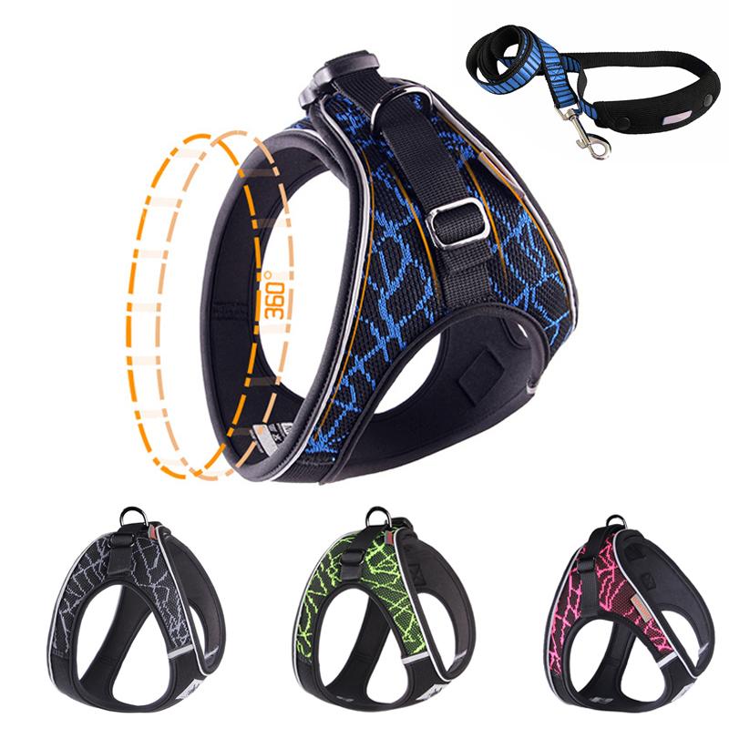 

Reflective Small Medium Dog Harness Collar Outdoor Training Harnesses Products Walking Puppy For Leash Dogs Vest Pet Safety