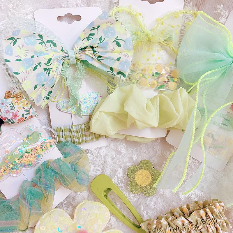 

2020 Spring And Summer New Children's Hair Accessories Set Large Intestine Hair Ring Bow Clip Accessories1, A3