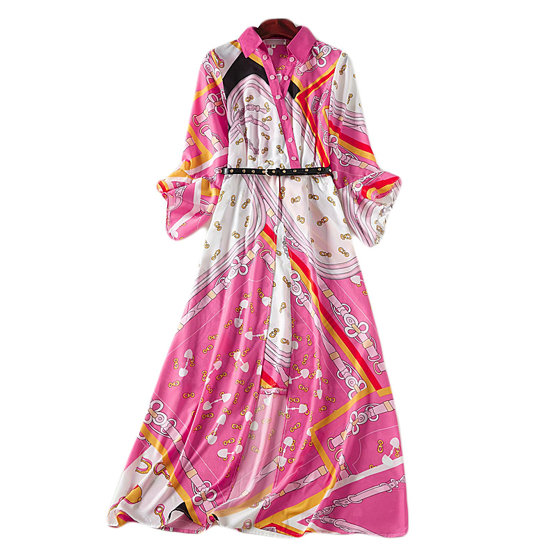 

Xf 5xl Boho Midi + High Quality Chiffon Dress Belt Sexy Elegant Summer Women 2021 From Front Party Buttoned Beach Dq9a, Multiple