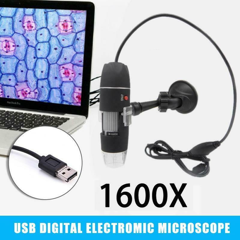 

1080P 8 LED Microscope Camera 1000X/1600X Digital USB Magnifier Electronic Laboratory Research Jewelry Components PUO81