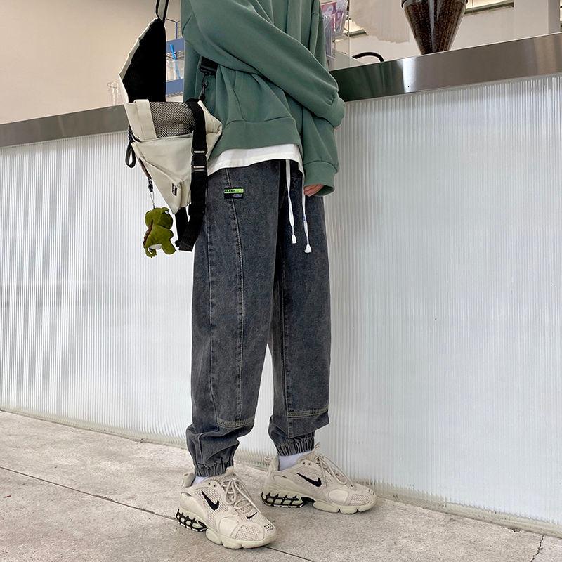 

Man Straight Autumn Casual Oversize Jeans Mans 2020 Korean Collage Hip Hop Jeans Woman Loose Denim Pants Clothing, Black