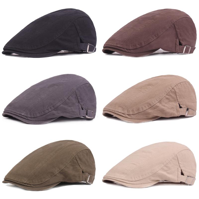 

Berets Men Women Casual Beret Cap Cotton Travel Sboy Hats Driving Golf Caps HATCS0417, Black