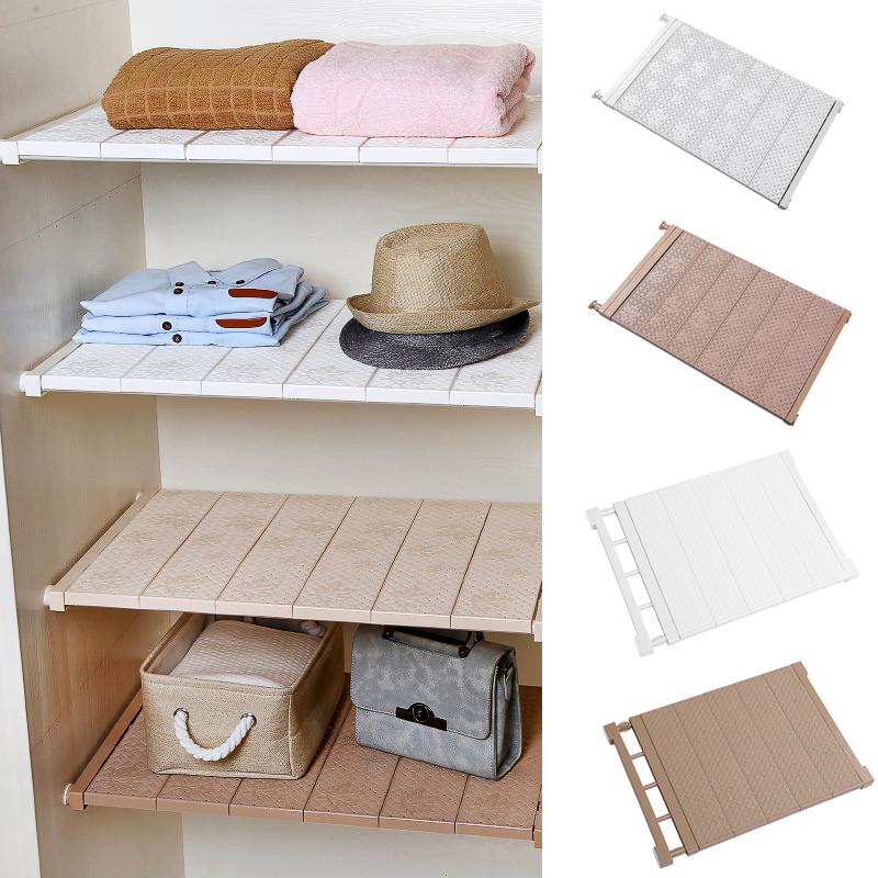 

Home Adjustable Kitchen Storage Rack Cabinet Cupboard Wardrobe Closet Organizer Storage Shelf Wall Mounted Bathroom Shelf Holder