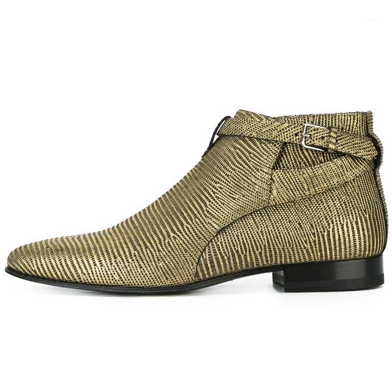 

Euro Office Man Party Formal Genuine Leather Pointed Toe Ankle Boots Work Luxury Runway Snake Grain Wedding Dress Shoes Big Size1, As picture