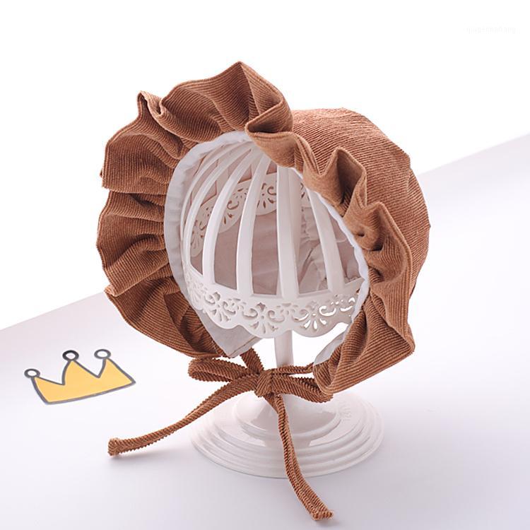 

Baby hat spring and autumn thin sun hat newborn girl princess lace at1, Pink