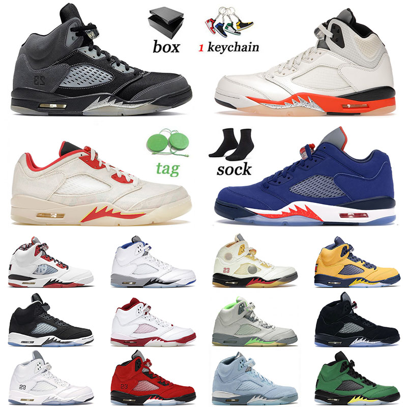 

Basketball Shoes 5 5s Low Mens Jumpman Anthracite Shattered Backboard Bluebird Unc Oklahoma Racer Blue Oreo Outdoor Trainers Sneakers Size 13, C34 green bean 40-47