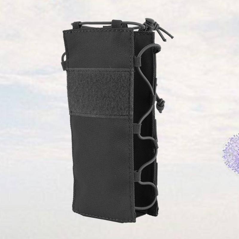 

Black Portable Outdoor Waist Pouch Sport Travel Elastic Water Bottle Bag Holder Kettle Carrier