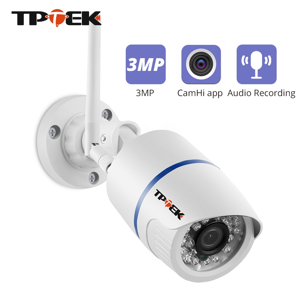 

IP Camera WiFi 3MP Outdoor High Definition Surveillance Video Wi Fi Camara HD 1080P Onvif Wireless Wi-Fi Audio Record CamHi Cam