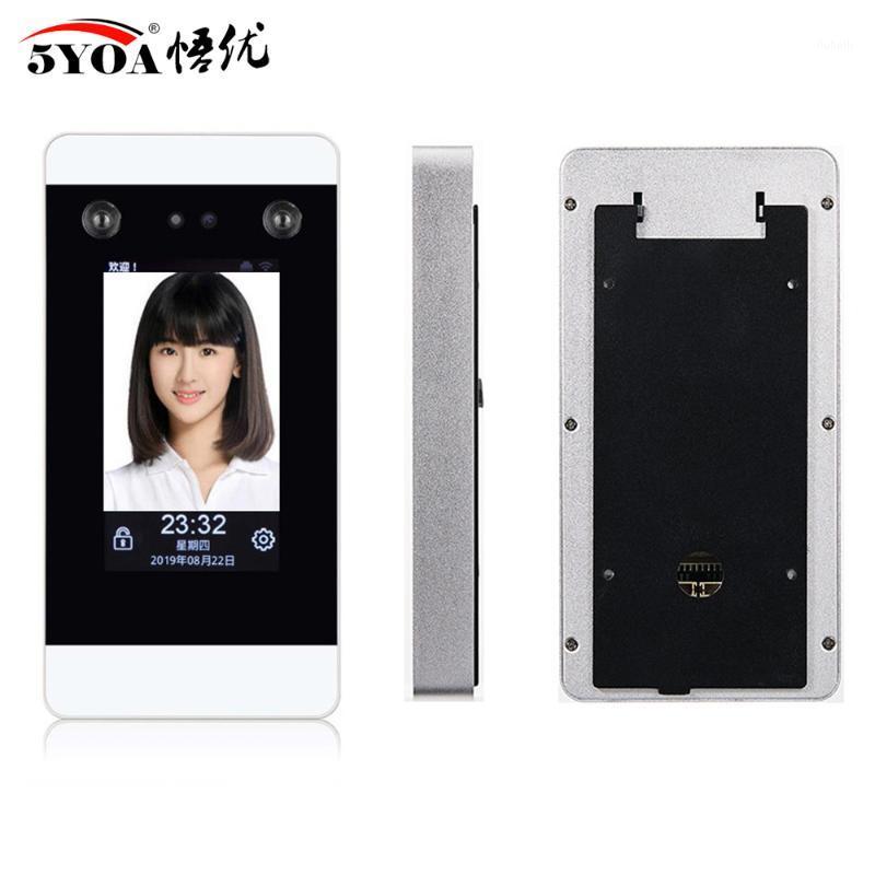 

Access Control Dynamic Face Recognition Wifi System TCP IP Device 4.3 inch Touch Screen Facial punch card HD Camera Attendance1