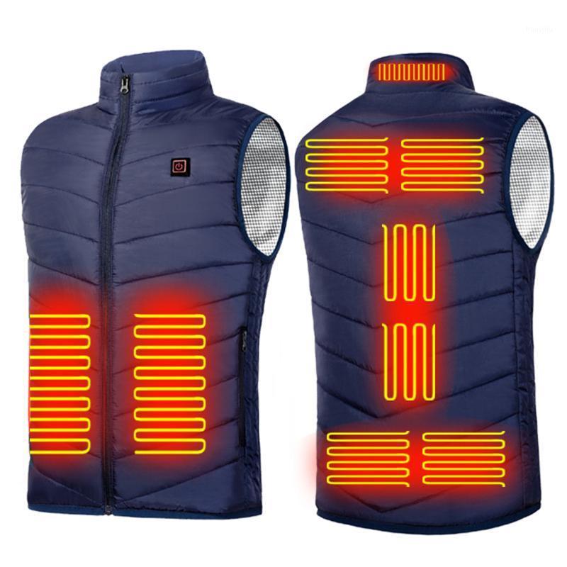 

New 9 Places Heated Vest Men Women Usb Heated Jacket Heating Vest Thermal Clothing Hunting Winter Heating Jacket Black1, Black