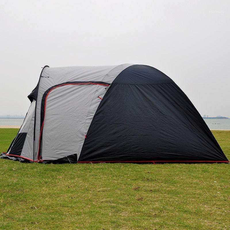 

Outdoor camping family type tent 4-6 person double-layer rainproof self-driving tourism one room and one hall Oversized space.1