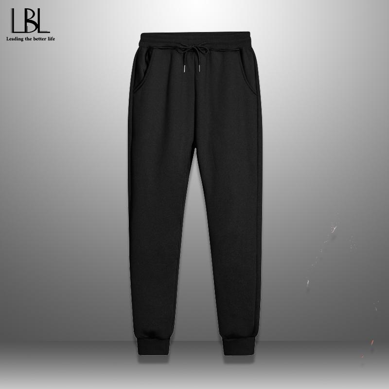 

Long Pants Man Winter Male Casual Sports Pants Fleece Jogger Fitness Loose Long Drawstring Thicken Trousers Oversize 8XL, Em146 blue
