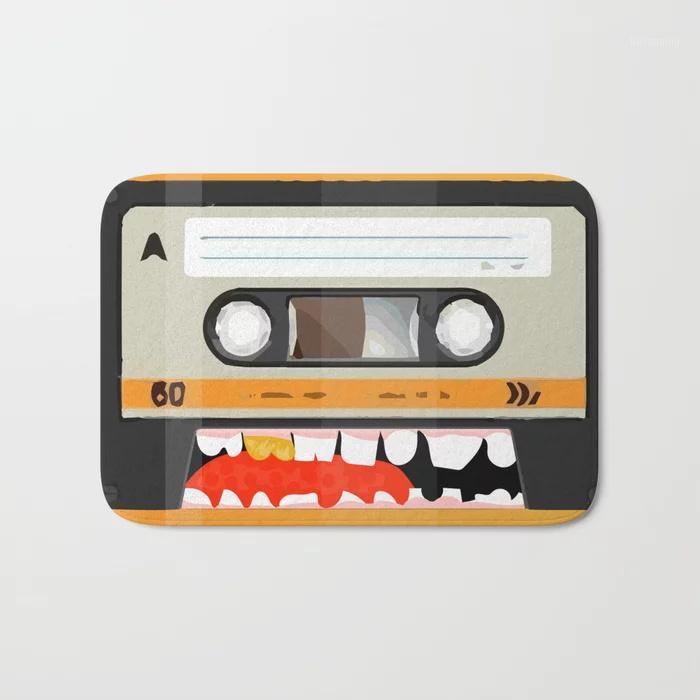 

Water Absorption Outdoor The Cassette Tape Golden Tooth Doormat Carpet For Kitchen Bathroom Toilet Tapete Rug Porch Door Mat1