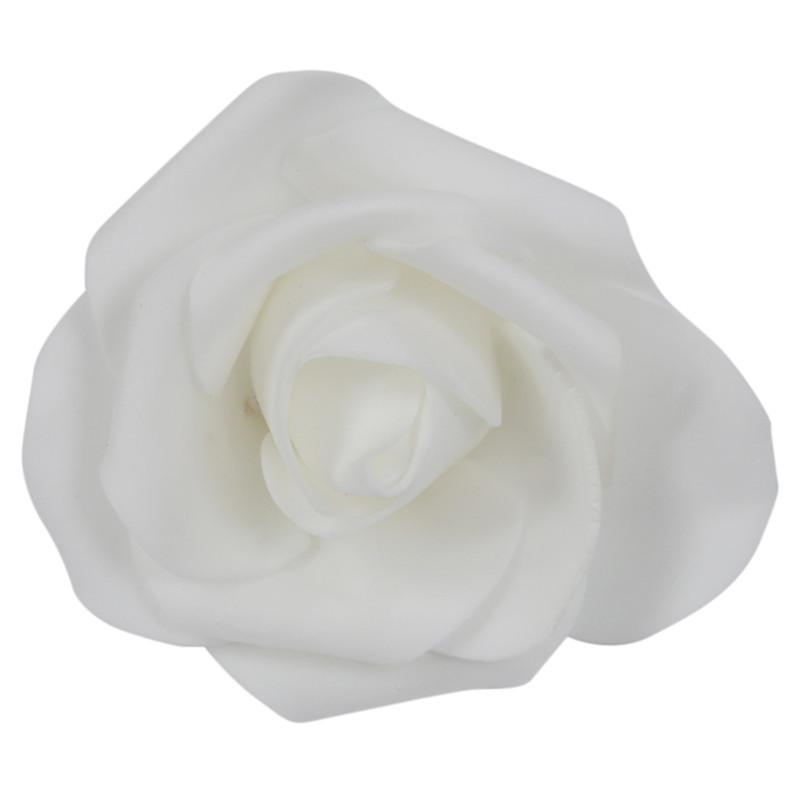 

100PCS Foam Rose Flower Bud Wedding Party Decorations Artificial Flower Diy Craft White
