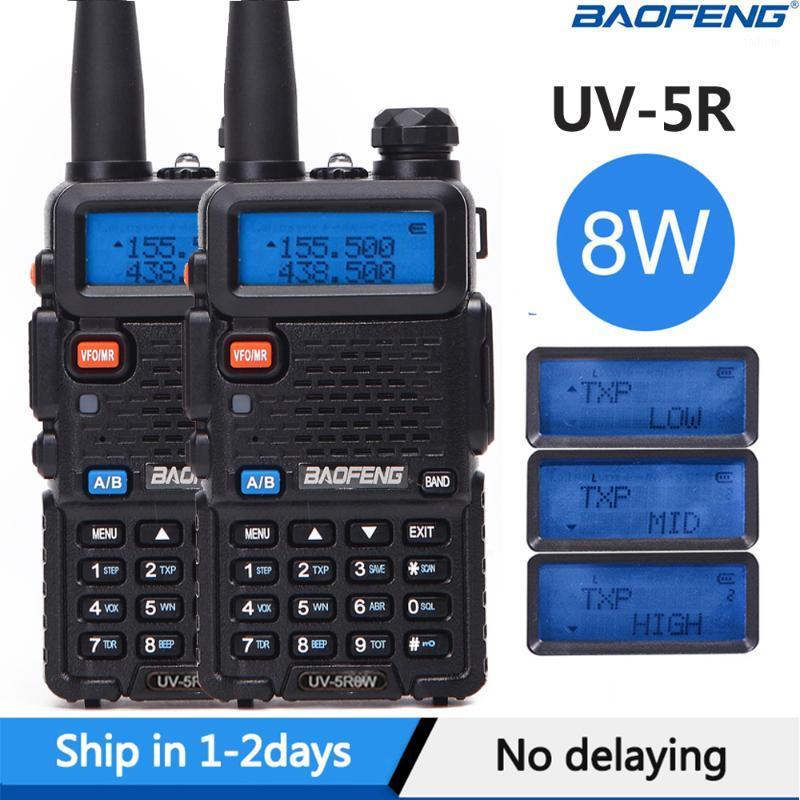 

2pcs Real 8W Baofeng UV-5R Walkie Talkie High Power Portable Ham CB Radio uv 5r Dual Band VHF/UHF FM Transceiver Two Way Radio1