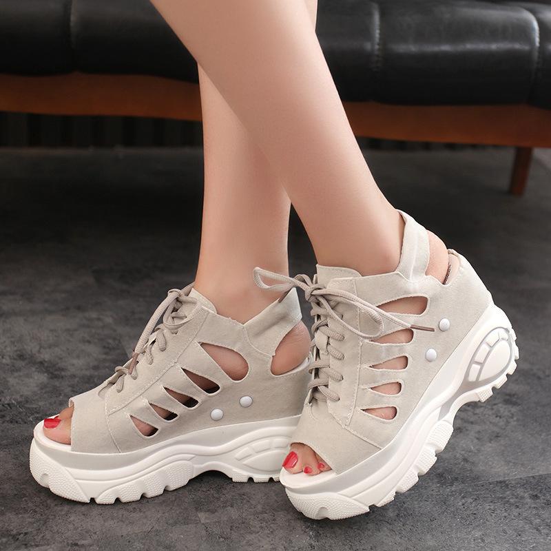 

Lace Up Platform Heels Wedge Sandals for Girls Women Shoes Casual Gladiator Sandals Fashion Women Casual Comfortable New, Pink