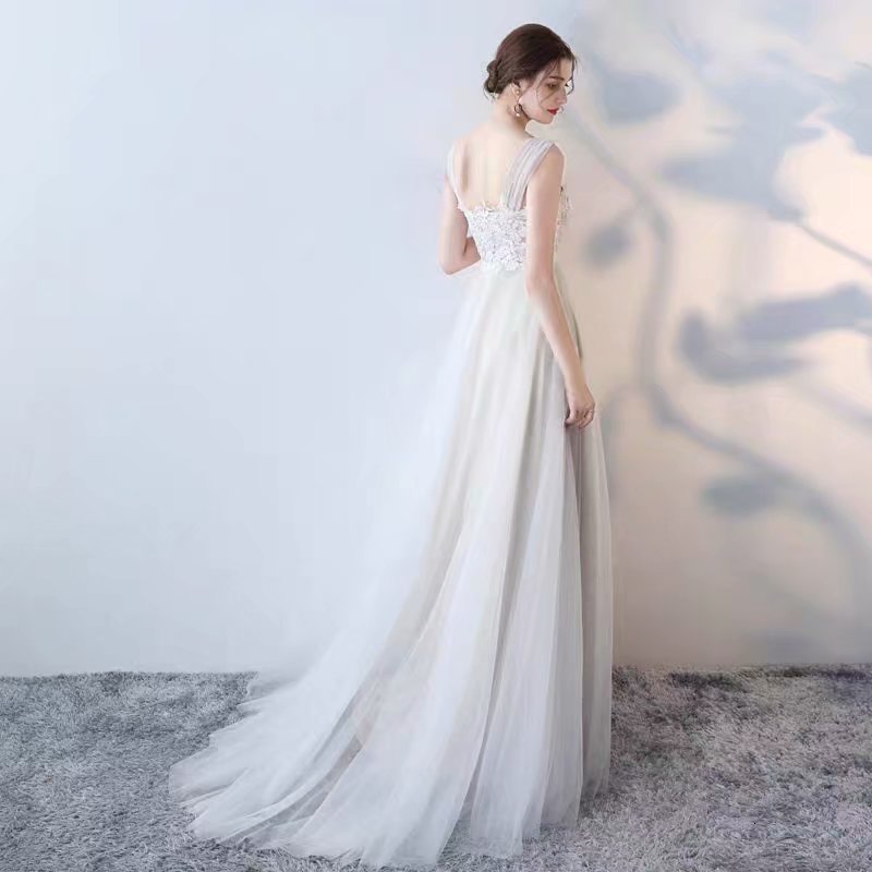 

2021 New Apply O-neck Wedding Dressed Robe Soiree Bride to Be*1087 Robot Mari e LIJX, Same as the photos