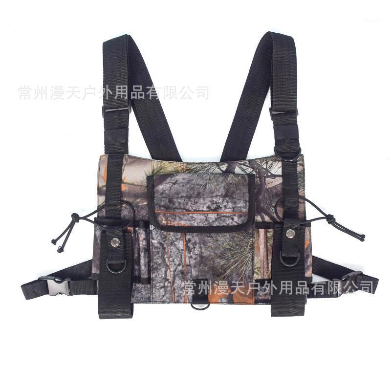 

Camouflage Call Walkie-talkie Machine Tactical Vest Radio Vest Chest Rig Harness1, As pic