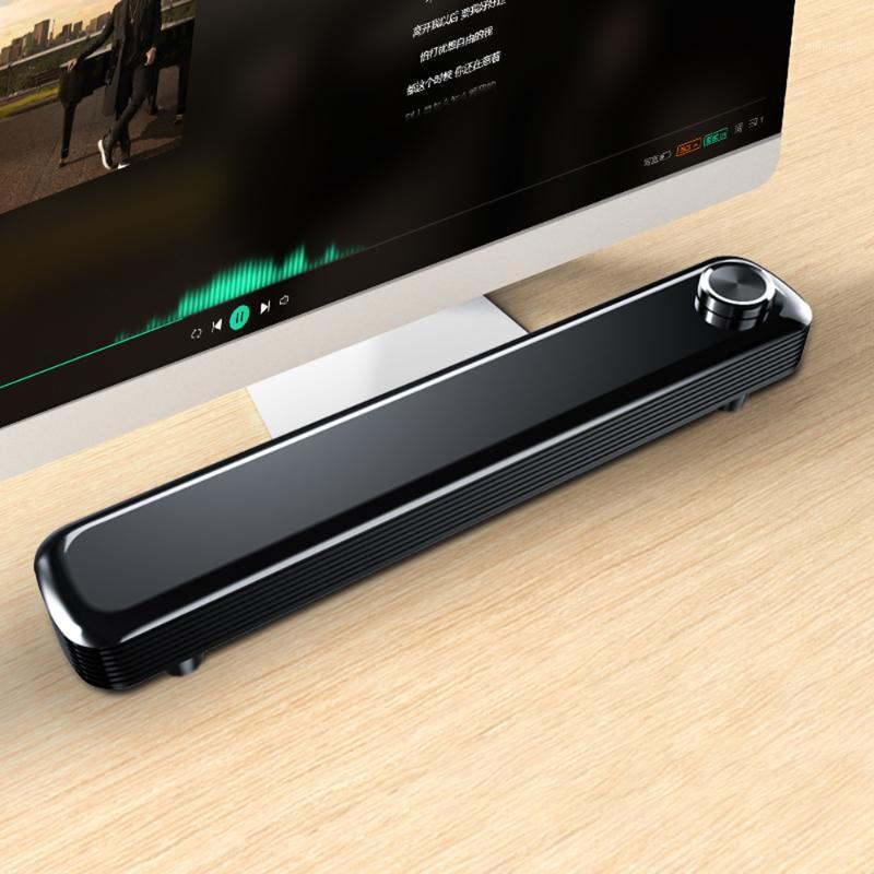 

V-102 Home Speaker Bar Computer Speaker 2 * 3.5mm Audio Cable Wired Computer Sound Bar Stereo USB Powered for Desktop PC1