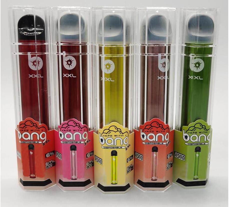 

Bang XXL Disposable Device 800mAh Battery Pre-filled 6ml Pod 2000 Puffs XXtra Kits Vape Pen VS Bar Plus XL puff xxl