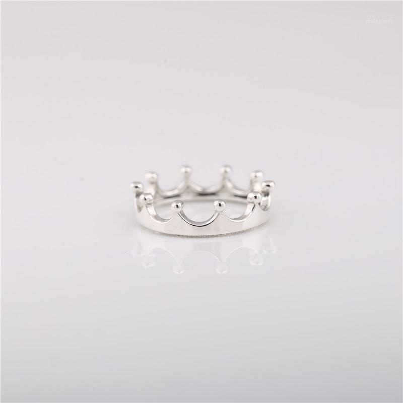

925 sterling silver ring smooth crown ring s925 plain silver crown birthday gift1