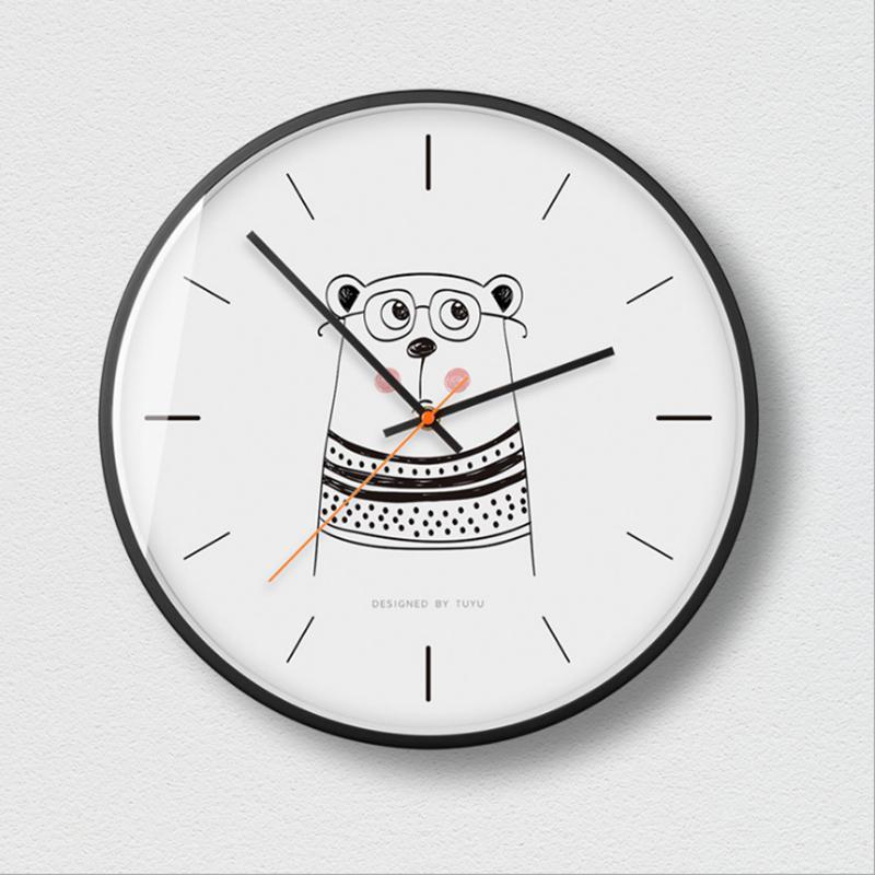 

Cute Pet 3D Wall Clock Metal Silent Movement Professional Wall Clock Large Size For Home Decoration Duvar Saati For Living Room1