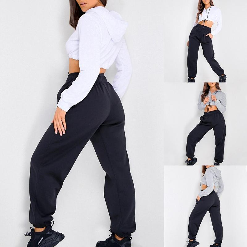 

Women Solid Color Two Piece Set Long Sleeve Zipper Solid Color Long Sleeve Hoodies Sweatpants Set Fashio Breathable Sports Suit1, Gray