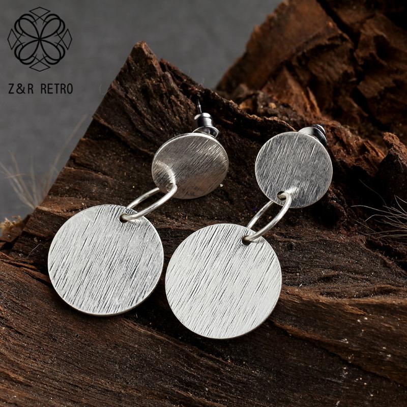 

2020 Women Silver Color Dangle Earrings Fashion Simple Hanging Jewelry For Women Suspension Decoration Accessories Pendientes