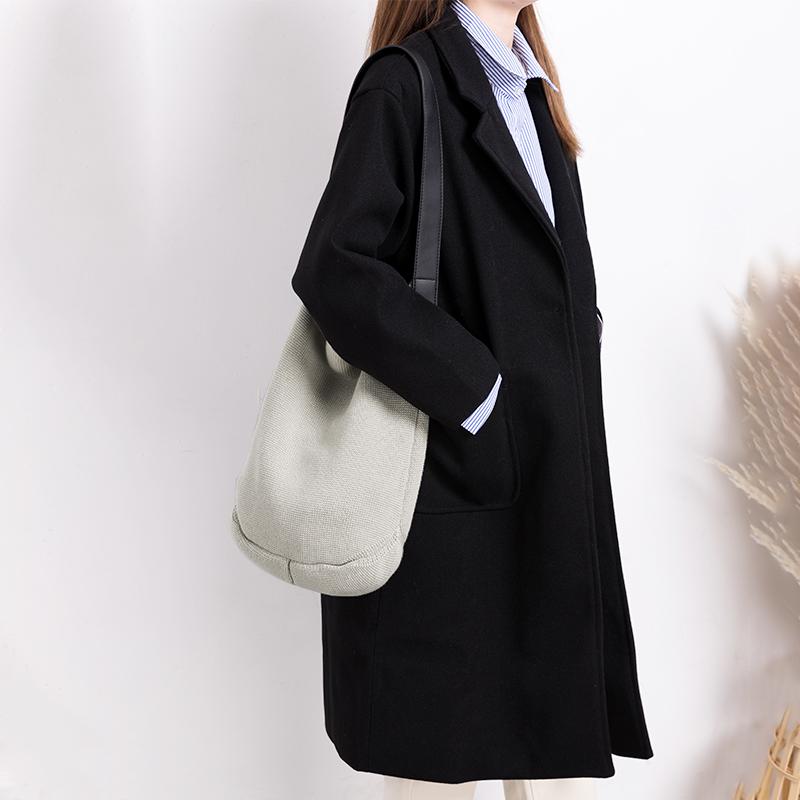 

2021 Winter Cotton Sling Bag Square Large Capacity Lightweight Shopping Bags