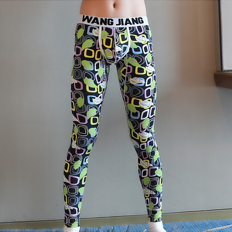 wangjiang Men's thermal underwear male long pants Men Long Johns legging