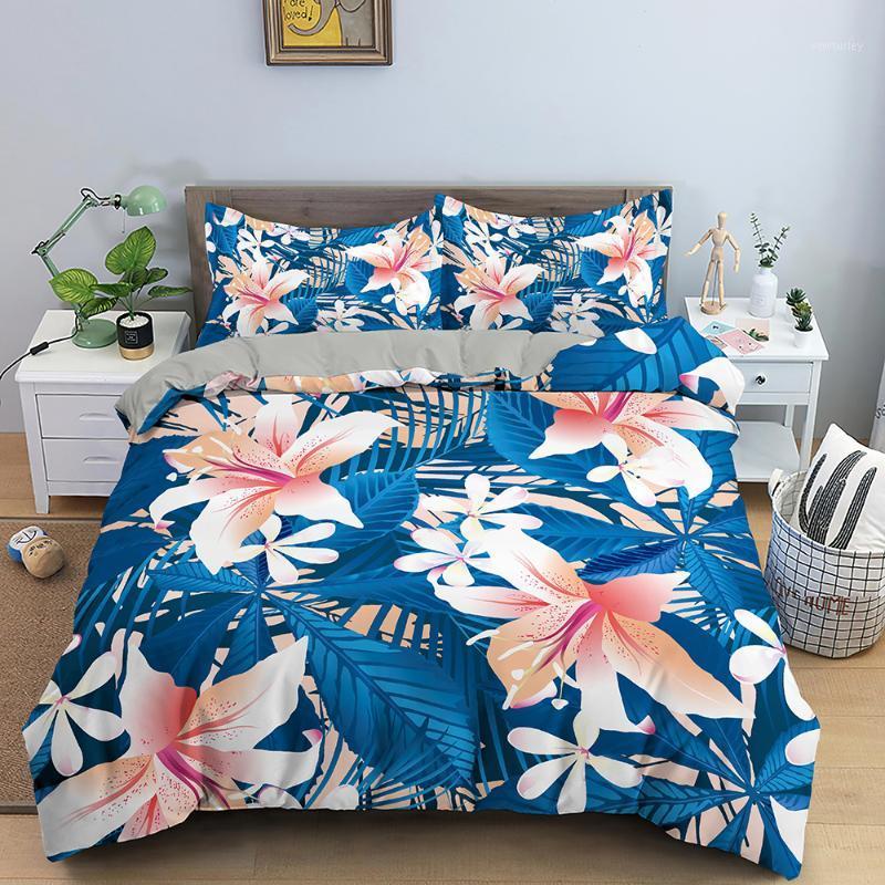 

Flower Lily Bedding Sets Cactus Duvet Cover Feather Bedding Bed Linen Bedclothes /Queen/King Size Bed Room For Kids1, Pattern 07