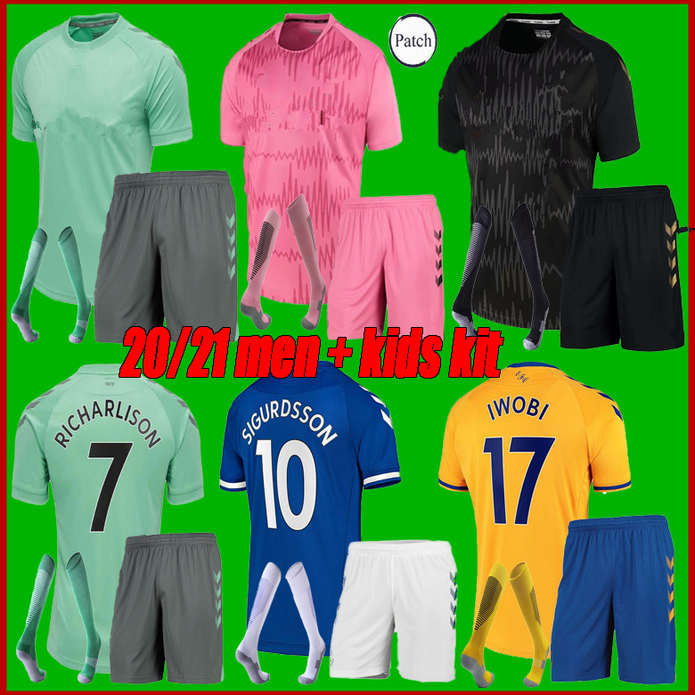 

The Toffees #19 JAMES soccer jerseys home away 2021 Men kids kit soccer shirt #7 RICHARLISON #26 DAVIES Customized Football Uniforms, Purple