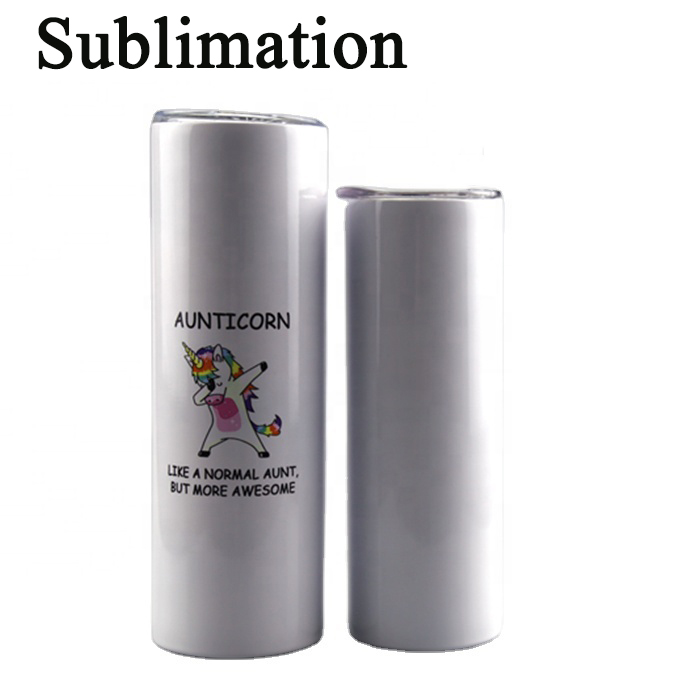 

Classic 20oz 30oz Sublimation Straight Tumbler Stainless Steel Double Insulated Beer Cup with Lid and Straw Vacuum Travel Mug Gift, Customize