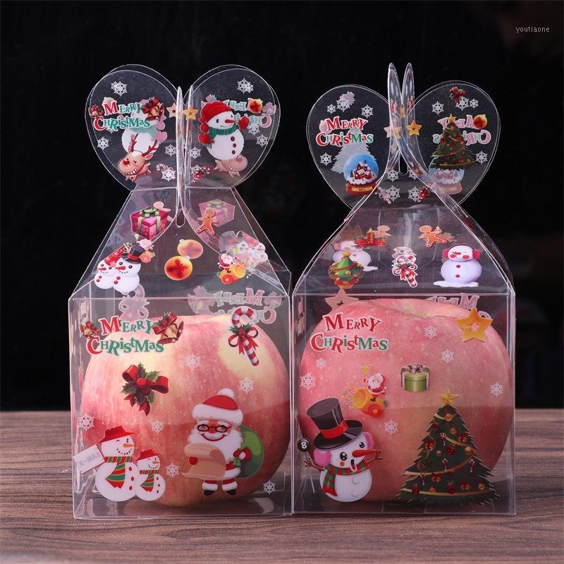 

5pcs Santa Apple Gift Bag Candy Box Merry Christmas Decorations for Home New Year 2021 Presents Packing Decoration Baking Supply1