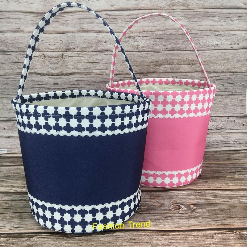 

100pcs/lot Creative Easter Decoration 2 Colors Holiday Gift Candy Tote Bag Big Capacity Bucket
