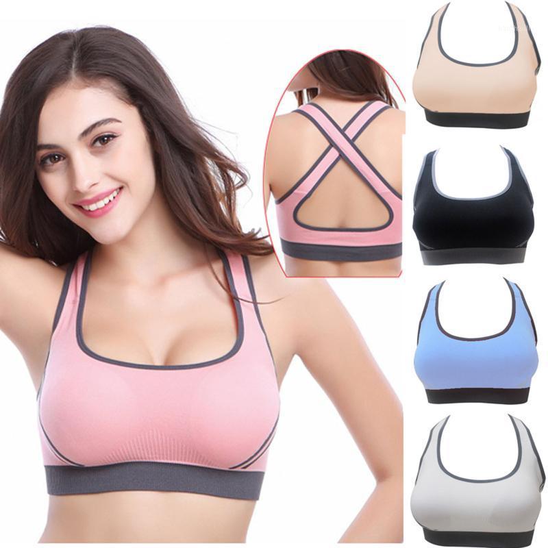 

Women Top Sports Seamless Stretch Sport Sports Tops Women Gym Boneless Bra Bra Padded Fitness Tank Tops Workout Gym Yoga Vest1, Pink