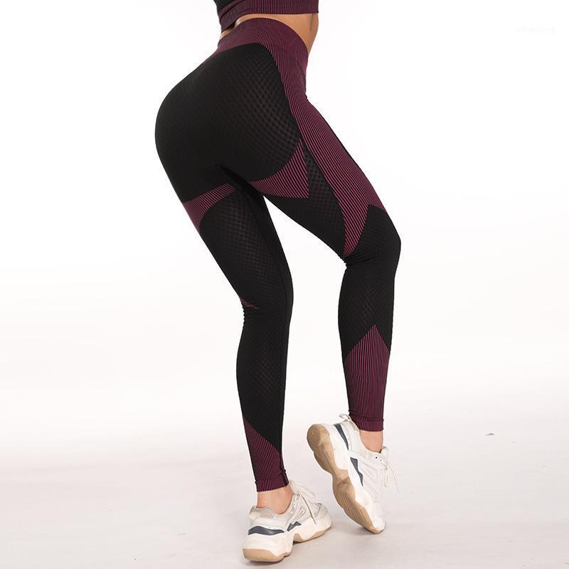 

Peach BuYoga Fitness Pants High Waist Yoga Pants Quick Dry Breathable Sports Woman Leggings Gym Accessories Women1, Black purple pants