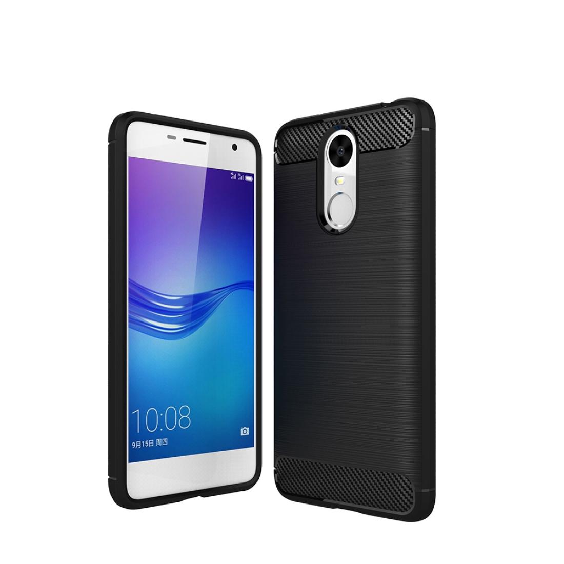 

For Huawei Enjoy 6 Brushed Carbon Fiber Texture Shockproof TPU Protective Cover Case