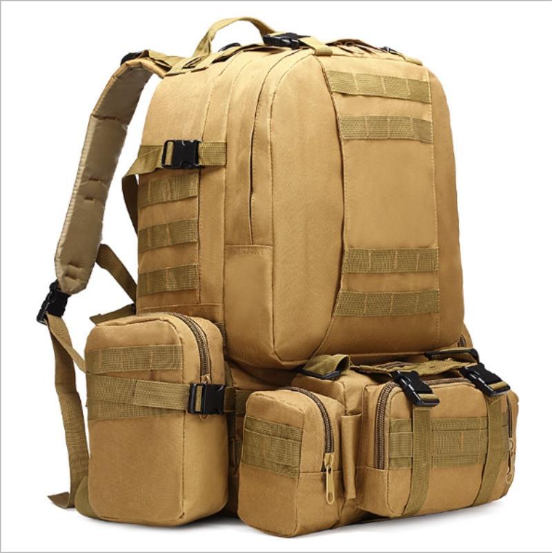 

55L Large Capacity Tactical Backpack Rucksacks Bag Packs / by dhl 20pcs, As pic