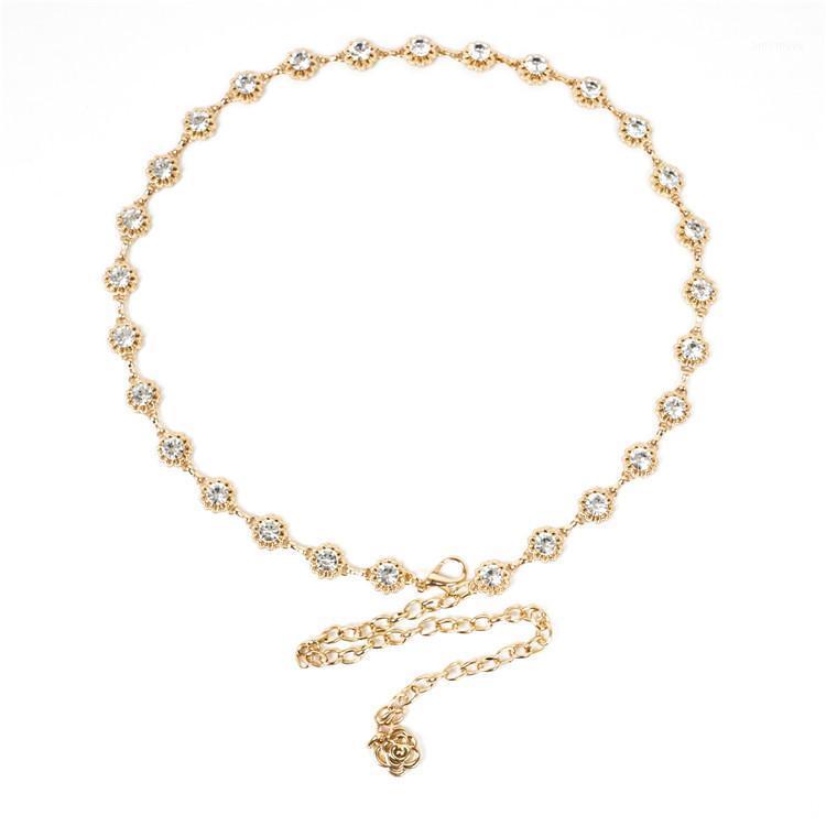 

Metal buckle belt for dresses women ladies elastic waist chain belts female gold thin belts fashion 2020 waistband RT1001, Silver