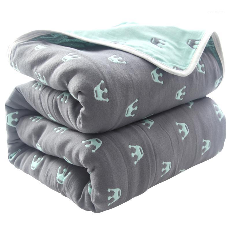 

100% Cotton Baby Blankets Baby soft Swaddling Warp Swaddle Infant Bedding Receiving Blankets Bath 90*100cm 6 Layers1, 16