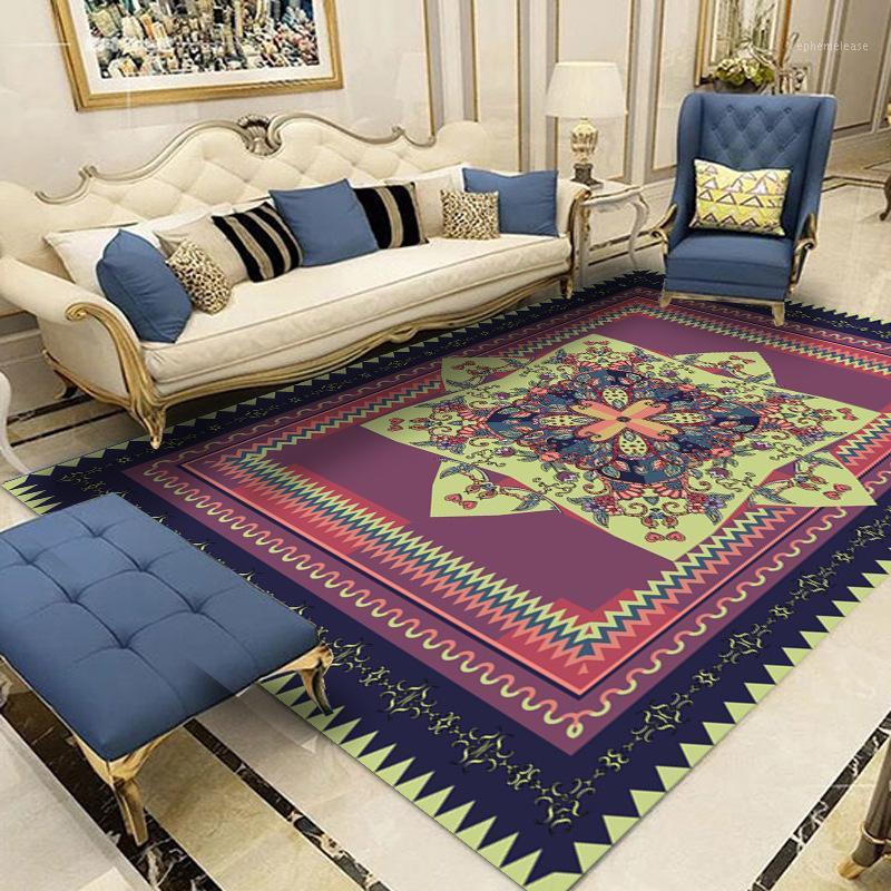 

European Classical Living Room Coffee Table Sofa Carpet Model Room Soft Woven Thin Section Can Be Washed1, Pattern 8