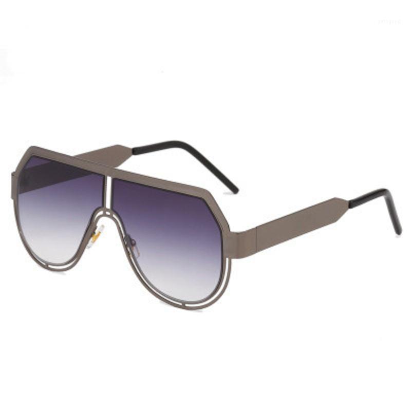

Sunglasses 2021 One Piece Metal Punk Pilot Women Vintage Steampunk Sun Glasses Men Oculos Feminino Lentes Gafas De Sol UV4001