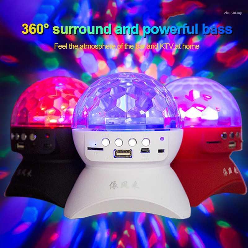 

Bluetooth Speaker Bluetooth Disco Ball Lights LED Flashing Light TF FM AUX Music Projector Night Light for KTV Party Wedding1